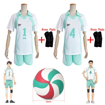 Форма за ученици, Летни къси Панталони с къси ръкави, Haikyuu Oikawa Tooru, Костюм за Cosplay, Волейбол футболна спортно облекло