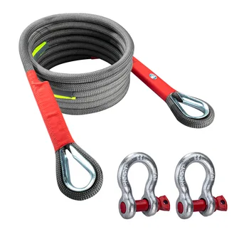Авто теглене въже за оф-роуд ремарке с различни размери, аварийно-спасителна кабел по-дебел автомобилен Найлон, което променя цвета нейлонового на въжето