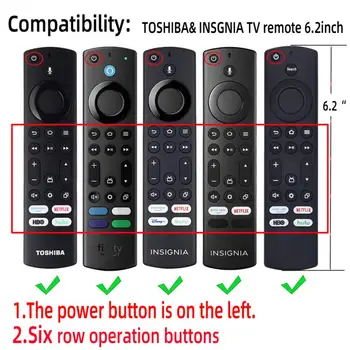 Калъф за дистанционно управление на Toshiba/Insignia (NS-RCFNA-21 | CT-RC1US-21|CT 95018), Нескользящий мек силиконов калъф за дистанционно управление Chromecast