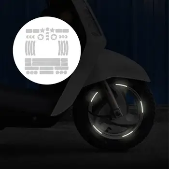Лесна за Нанасяне Мотоциклетът стикер Надеждна Широко Използвана Удобна Светоотражающая Стикер с Висока Интензивност на Нощна видимост