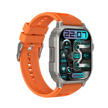 Спортни смарт часовници TW11 за мъже и жени Поддържат NFC, ЕКГ, мониторинг на кръвното налягане по време на сън с 1,96-инчов HD-дисплей, Умни часовници IP67