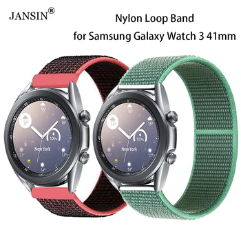 Каишка за часовник Samsung Galaxy Watch 3 41 мм Спортен Найлонов Ремък с Линия на Китката, Каишка за часовника 42 мм, Сменяеми Аксесоари