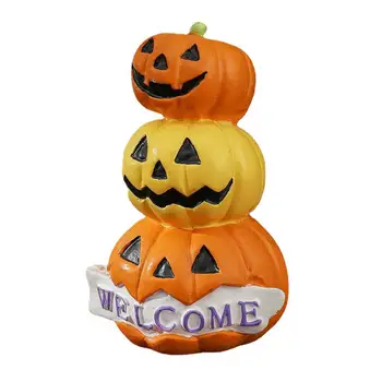 Една зловеща украса под формата на тикви за Хелоуин, компактен здрав настолна миникартинка за декоративни партита, подпори