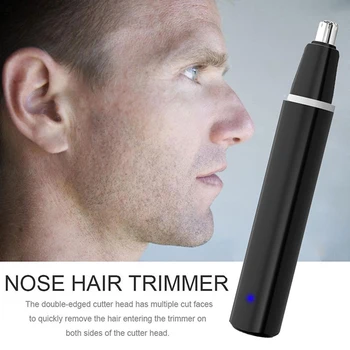Електрически Тример за косми в ушите и носа, Преносима Електрическа Бръснач за Бръснене на космите на носа, отстраняване на веждите, USB-Акумулаторна Самобръсначка за лице за мъже