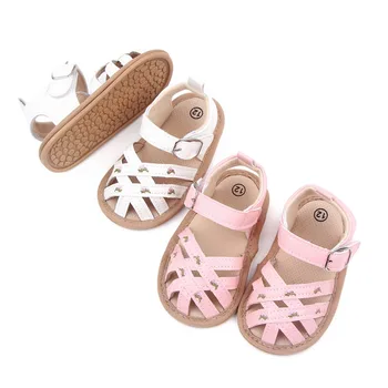Летни детски сандали 0-12 месеца, обувки за малки момичета, нескользящая дишаща детски гумени подметки обувки, Детски обувки за бебета