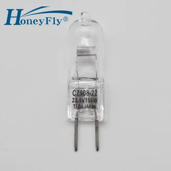 HoneyFly Операционна Халогенна лампа G6.35 22,8 В 150 W 3300 До Халогенна Лампа За медицинско Лечение, Бестеневые Лампи, Операционна