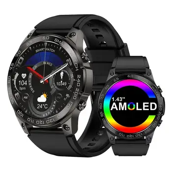 Луксозни AMOLED smart-часовници, GPS, NFC BT Call Фитнес тракер IP68 5ATM водоустойчив спортни смарт часовници за мъже и жени IOS Xiaomi 2023