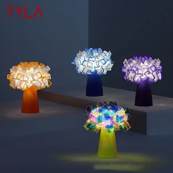 Настолна лампа TYLA Simple Modern Flower Nordic LED Декоративна Настолна лампа за Дома Спални Bedsid