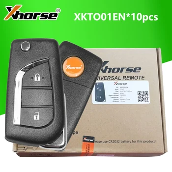 Xhorse XKTO01EN 2 Бутона Flip-Дистанционно Управление Xhorse VVDI Remote Тел Дистанционно Ключ за инструмент VVDI Key Глобалната версия на F Style