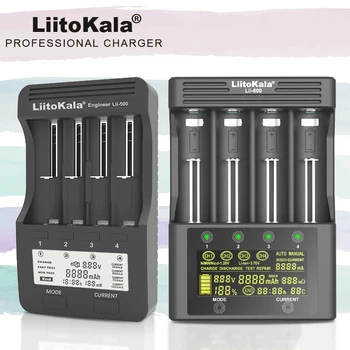Liitokala Lii-600 Lii-500 LCD дисплей 3,7 В 18650 18350 18500 21700 20700B 20700 14500 26650 1.2 AA AAA NiMH акумулаторна Литиево-йонна батерия Зарядно устройство