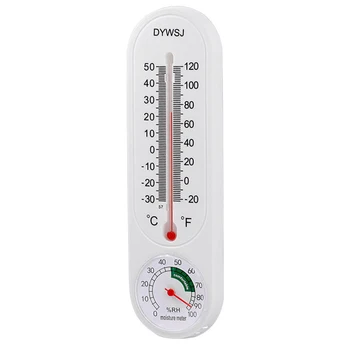 Стенен термометър за вътрешен и външен монтаж, градински оранжерия, домакински влага