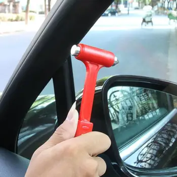 Инструмент за евакуация на автомобила Инструмент за разбиване на прозорците на колата 2-в-1 Инструмент за пробивания прозорци За автомобилни аксесоари, Необходим инструмент за интериора на колата за мъже