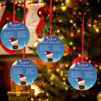 Коледна украса 2024 Украса, Сладък Дядо Коледа в маската, Украса за елхата Ръчно изработени Декорации за Коледната елха