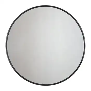 Черно кръгло огледало