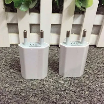 Бял адаптер за Захранване на Европейския USB-адаптер EU Plug Стенно зарядно за iphone Samsung S7 електронна цигара