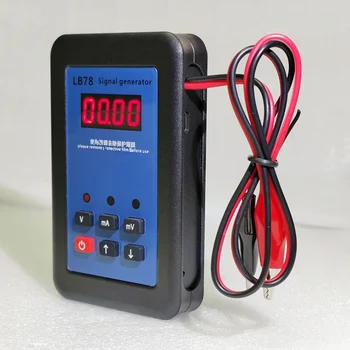 Точност Аналогов генератор на сигнали 0-5 В 0-11 В 4-20 мА 0-110 mv, Имитатор на ток с регулируемо напрежение 0-20 ma, LB78 Е вътре в батерията
