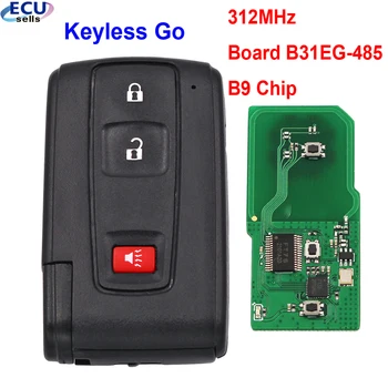 2 + 1 Бутон 312 Mhz Такса B31EG-485/B9 чип Keyless Go Remote Smart Key за Toyota 2004-2009 Prius Пълен бесключевой (с smart)