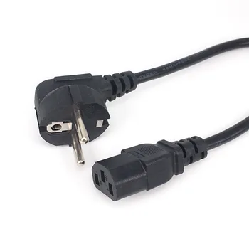 Захранващият кабел на компютъра C13 EU, Европейският адаптер тип F, включете IEC C13, удължителен кабел за монитор, PDU, принтер Antminer, 3 м