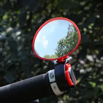 Огледалото на кормилото Гъвкаво Огледало за Шоссейного Велосипеди С пълно регулиране на ъгъла на наклона на Сигурно Кормило Огледало, Устойчив на Разкъсване, Което Велосипеди