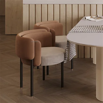 Италиански Фланелевый маса за хранене, стол за кухненски мебели, Лесен Луксозен ресторант стол, Дизайнерски Творчески кът стол с подлакътник и облегалка