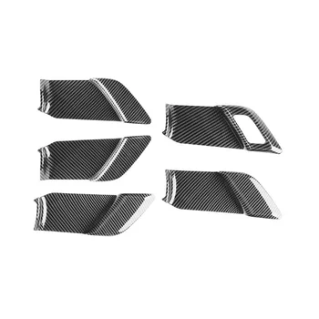Автомобилна Черна Вътрешна Врата копчето от Въглеродни Влакна за Prius 60 Серия 2020-2023, Тампон върху Дръжката на Вратата на Чашата, Стикер на Рамката