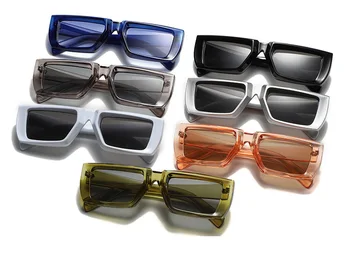 Реколта Правоъгълни Слънчеви очила Женски Пънк Слънчеви очила в малка Рамка MenTrends Квадратни Очила с UV400 Нюанси Модни Очила Lentes