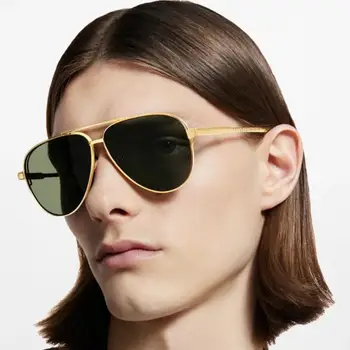 Пилотът Слънчеви Очила Мъже, Жени Мода Самоличността на Дизайнерски Модел Майстор на Класически Ретро Открит UV400 Марка Gold Girl Слънчеви Очила