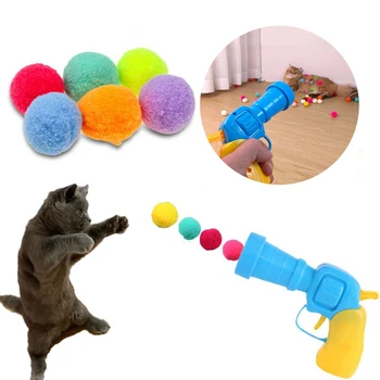 Интерактивни образователни играчки за котки, Креативни Игри с мини-pom-помераните за котенца, Плюшени играчки с еластична топка, Стоки за котки, Аксесоари за домашни любимци