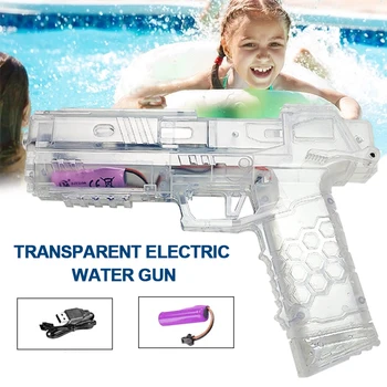 Нов воден пистолет Електрическа играчка за стрелба с пистолет Глок Полноавтоматический открит плажен пистолет Годишна водна плажна играчка за деца подаръци за възрастен