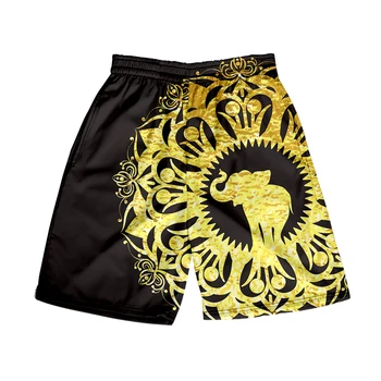 Плажни шорти Datura, мъжки и дамски дрехи, ежедневни панталони с 3D дигитален печат, мода тенденция на сдвоени панталони