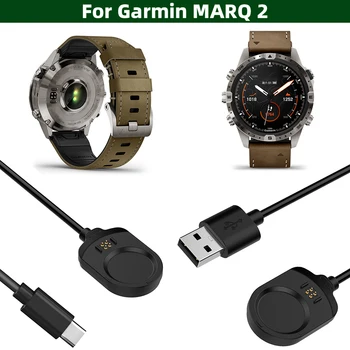 Кабел за зареждане с USB порт Type-C, USB-кабел за зареждане часа, кабел-адаптер с дължина 1 м кабел-адаптер на 1000 ma за Garmin MARQ 2 часа