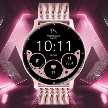 LIGE 2023 Нови дизайнерски Умни часовници Дамски Умни часовници Дамски Електронни ръчен часовник Розов часовник за момичета Цифров часовник