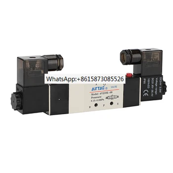 Пневматичен електромагнитен клапан AIRTAC за пътниците 4V130-06 4V230-08 4V330-104V430-15 контролния клапан точка
