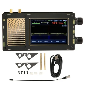 Малахитово DSP СПТ приемник, 50 khz-2 Ghz, 3.5-инчов сензорен екран, поддръжка на 2 антени, shortwave радио, с охлаждащ дупка