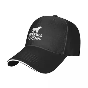 Класическата бейзболна шапка на Pitbull на Мама, с регулируема, подходяща за мъже и жени, Обикновено нисък профил шапка, черна