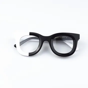 Рамки за очила в японски Стил, бели, черни, Унисекс, на открито, по предписание на лекаря, леки, луксозни, ацетатные, качествени очила