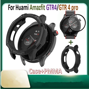 Калъф за часа Huami Amazfit GTR4/GTR 4 pro Каишка за Часовник, Екран от Фолио, PMMA, Защитен Калъф за Гривната Amazfit GTR4 PRO, Рамка за гривна